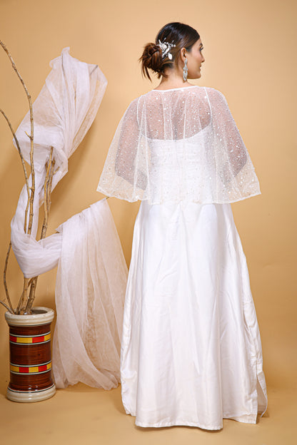 Wedding Cape, Wedding Dress Cape, Bridal Cape, Bridal Cloak, Beaded Bridal Top, Bridal Cover Up, Bridal Cape Veil, Alternative Veil