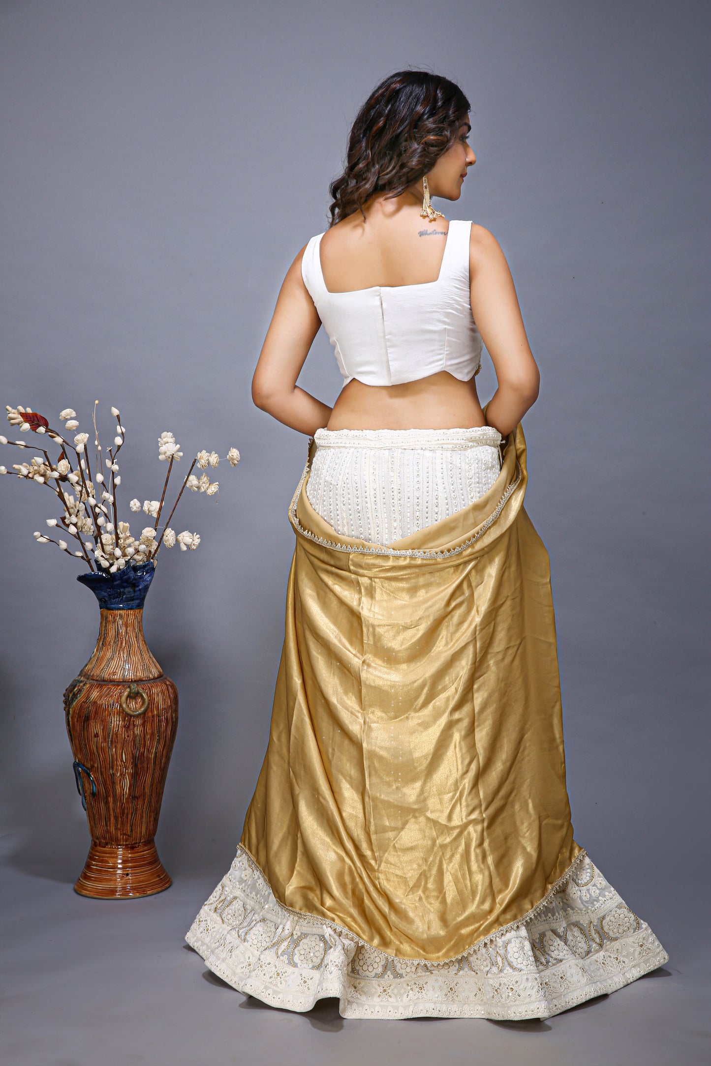 White Lehenga Choli