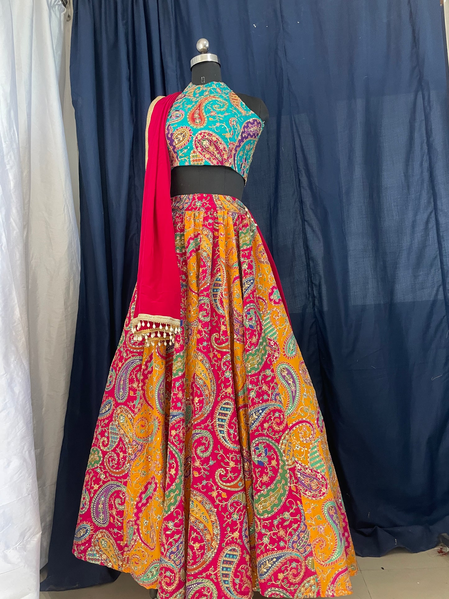 Mehendi and Haldi wear Lehenga
