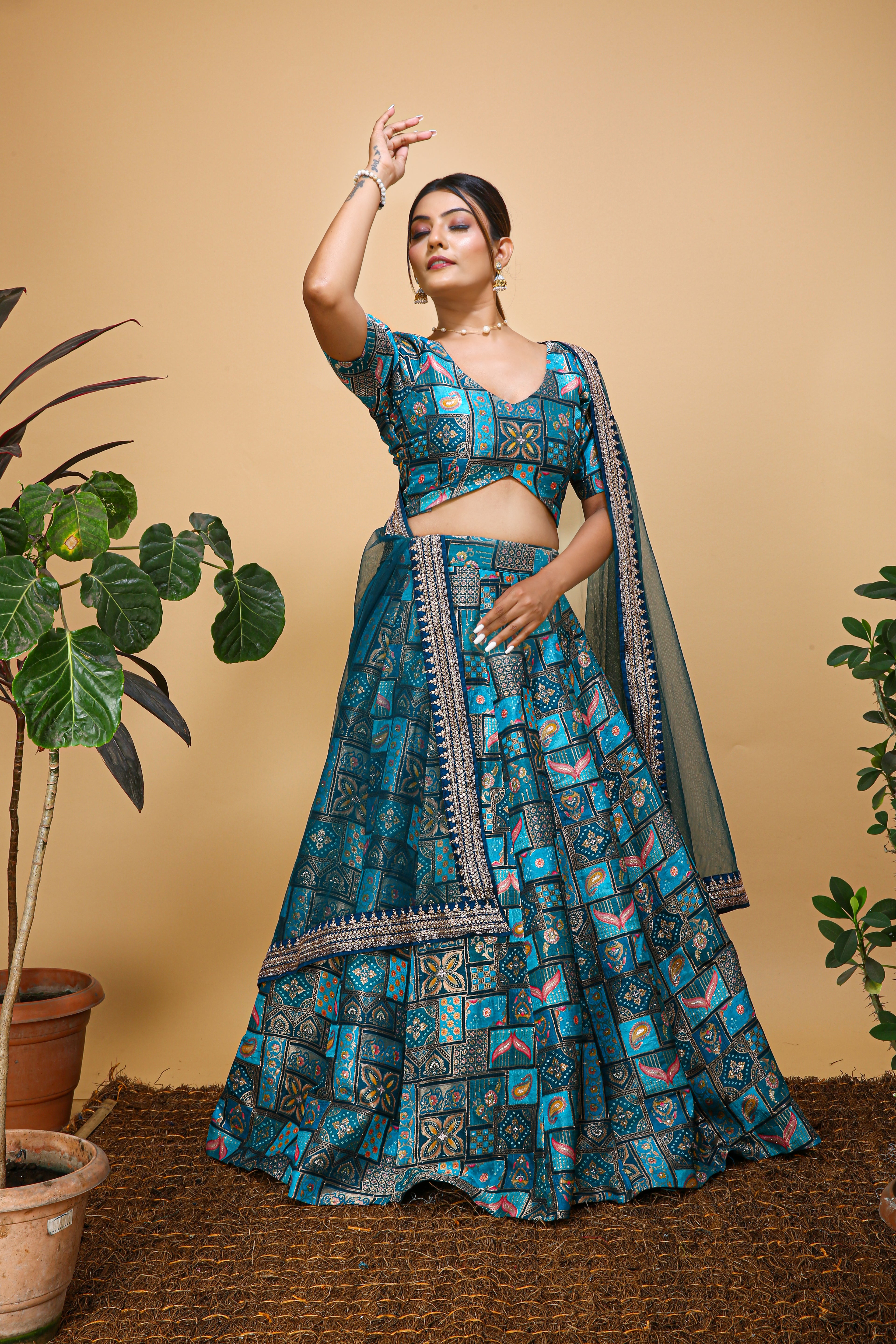 Pure Banarasi Brocade lehenga Choli