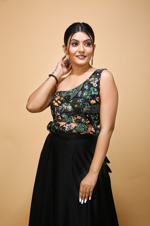 Black Readymade Choli