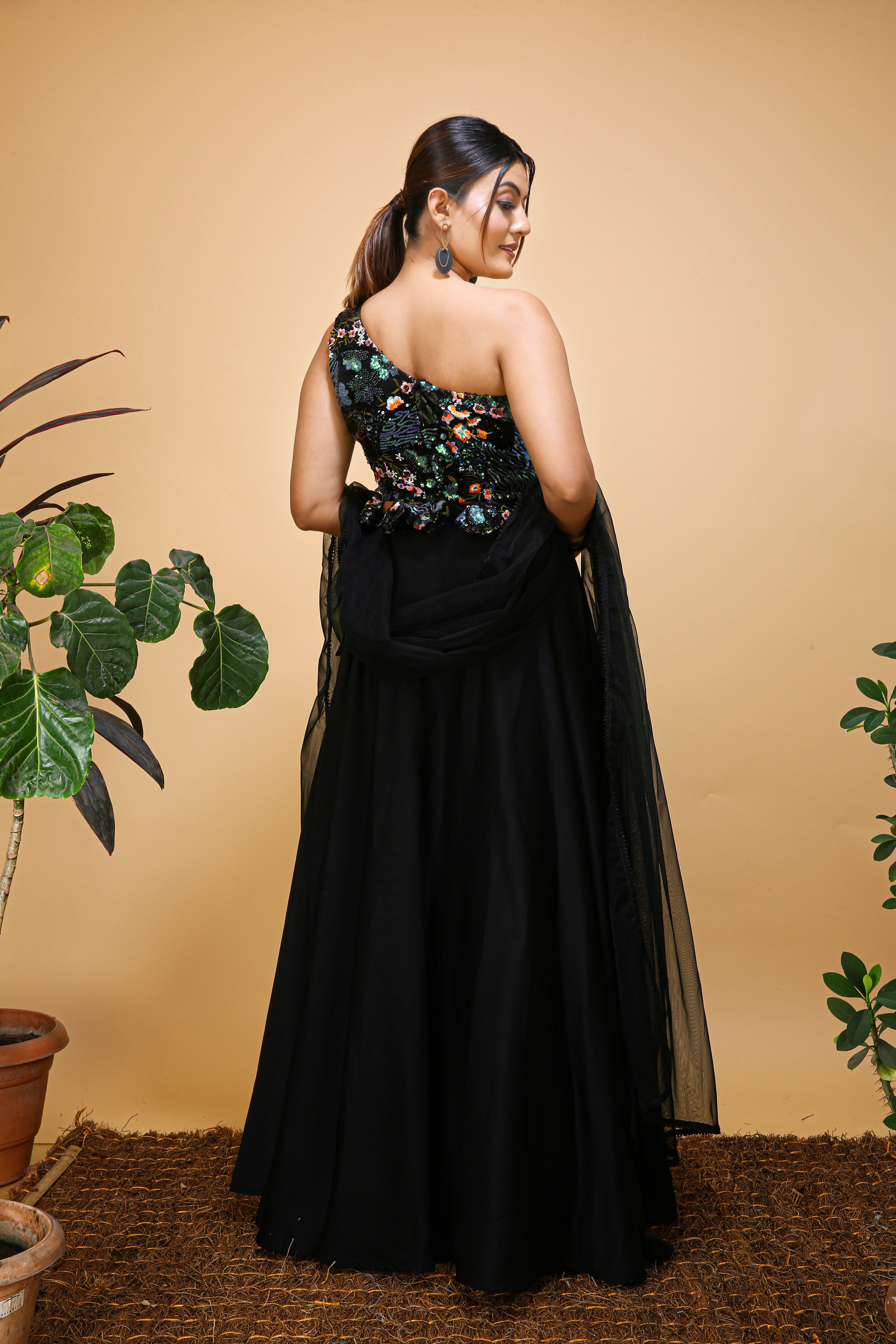 Black Readymade Choli