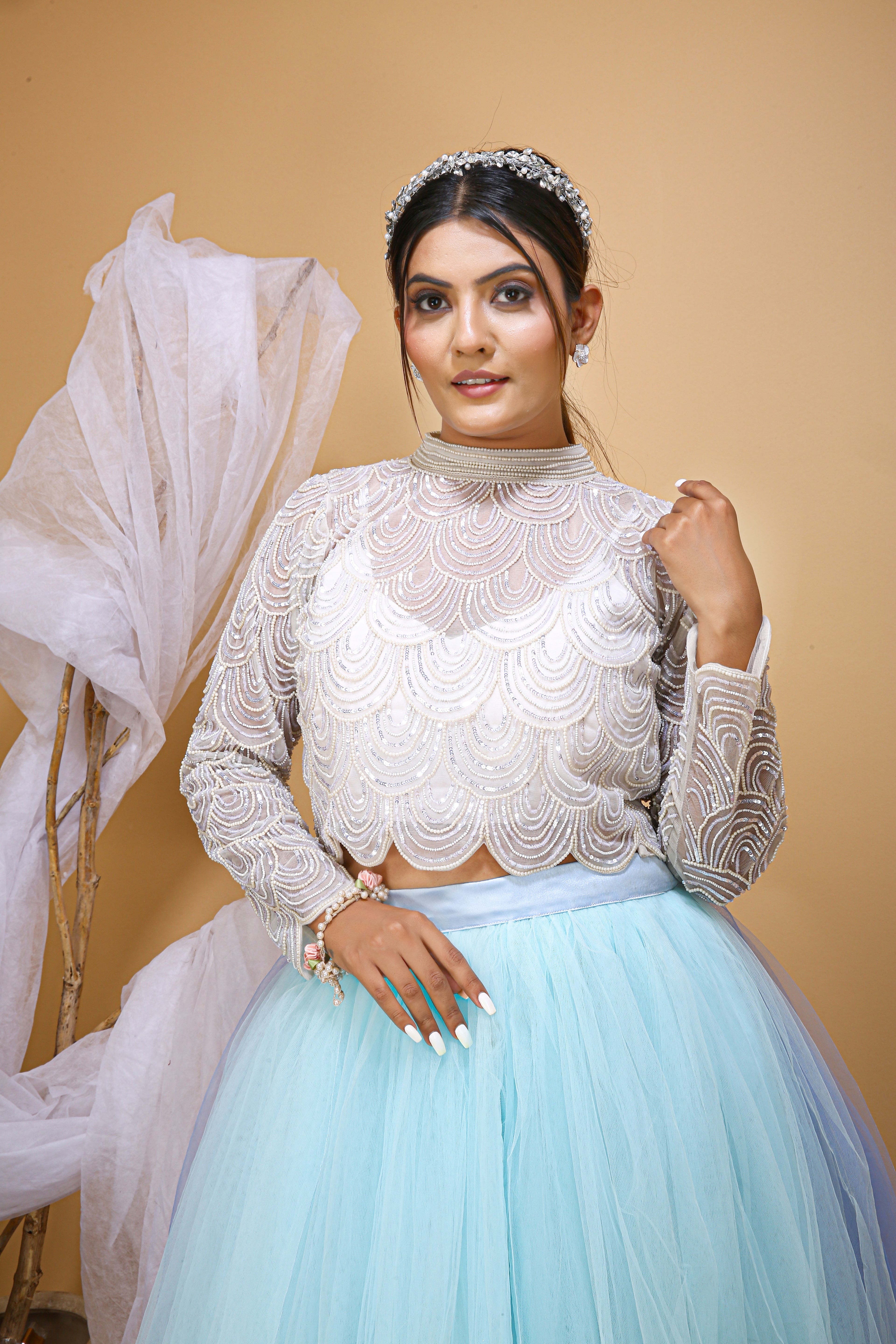 Two Piece Bridal Wedding Dress