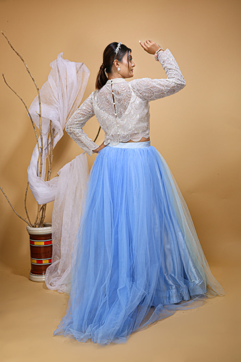 Two Piece Bridal Wedding Dress