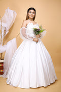 Sweetheart Wedding Dress With 3D Flowers