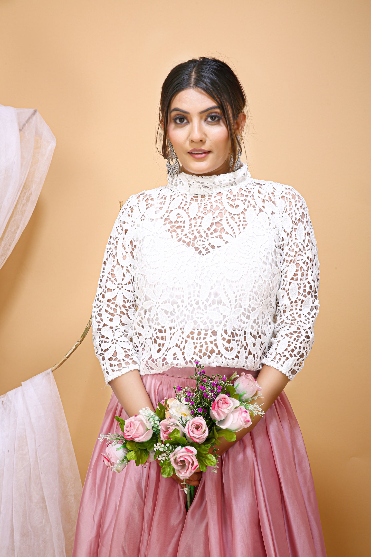 Bridal High Neck Top