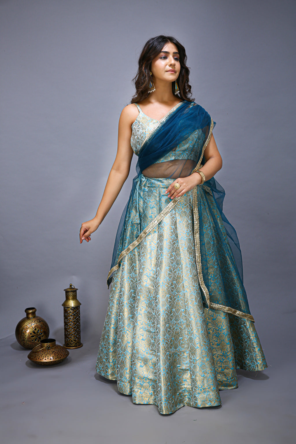 Banarasi Silk lehenga choli - full view