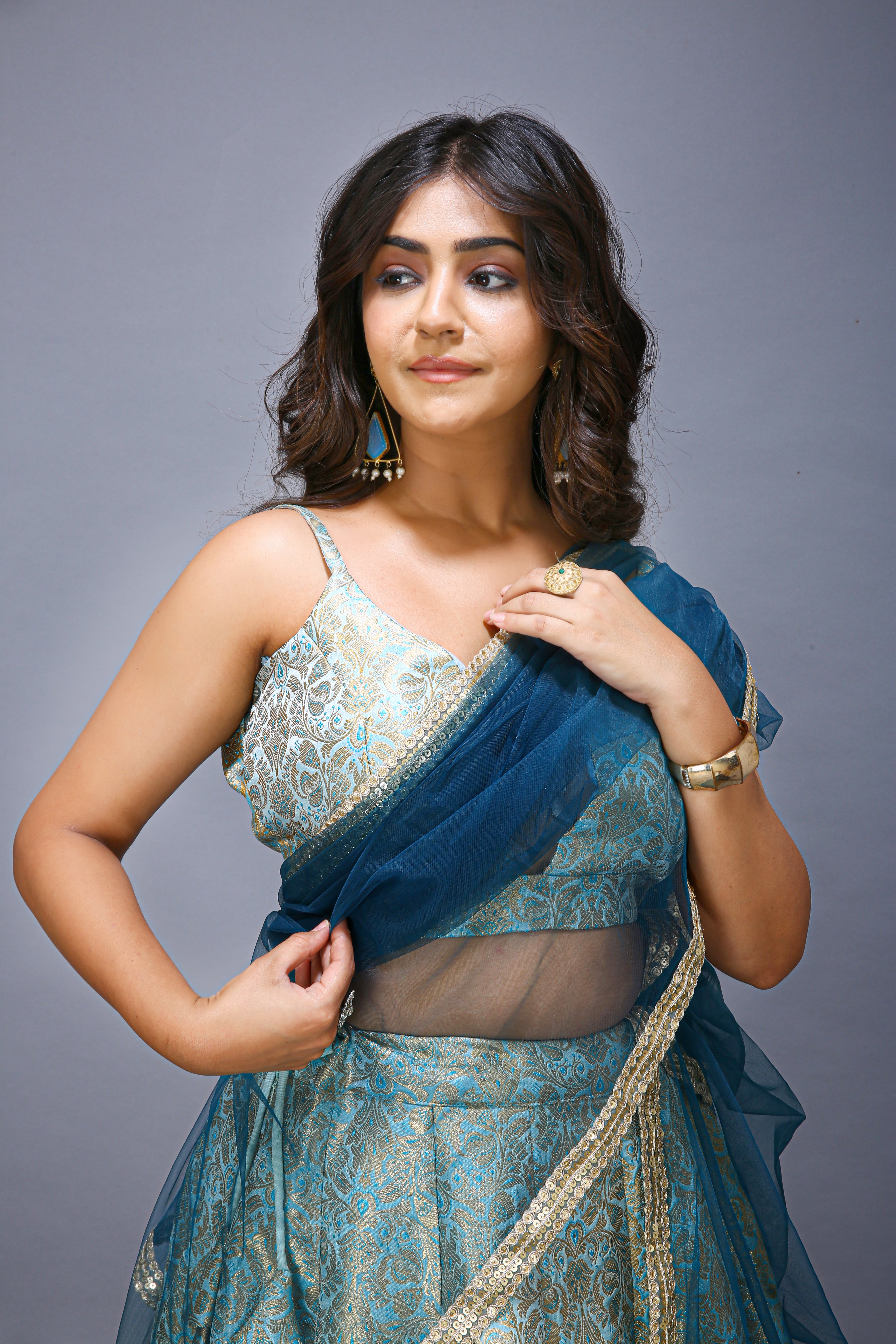 Banarasi Silk lehenga choli - top view