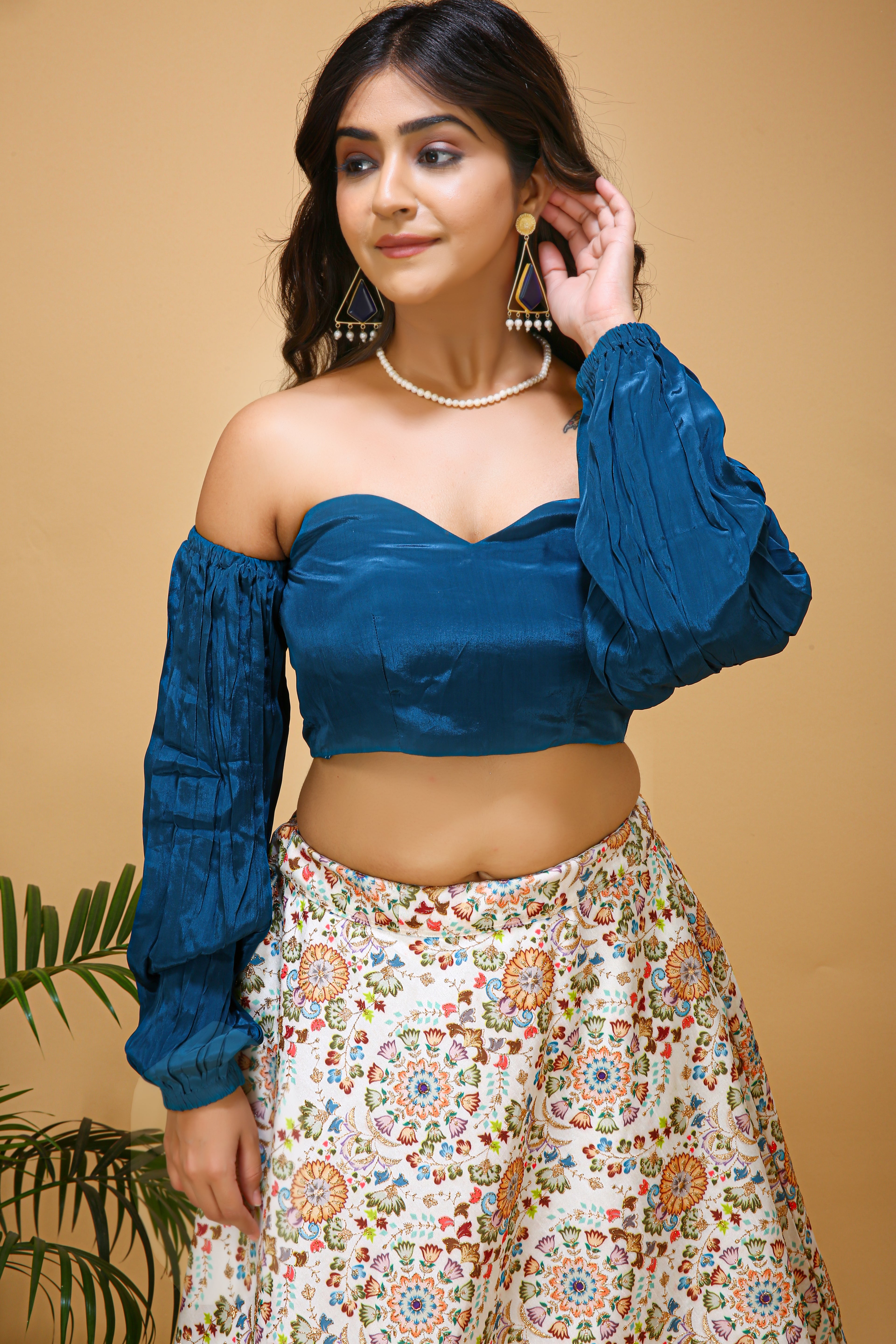 Modern Indo Western Dress - top view