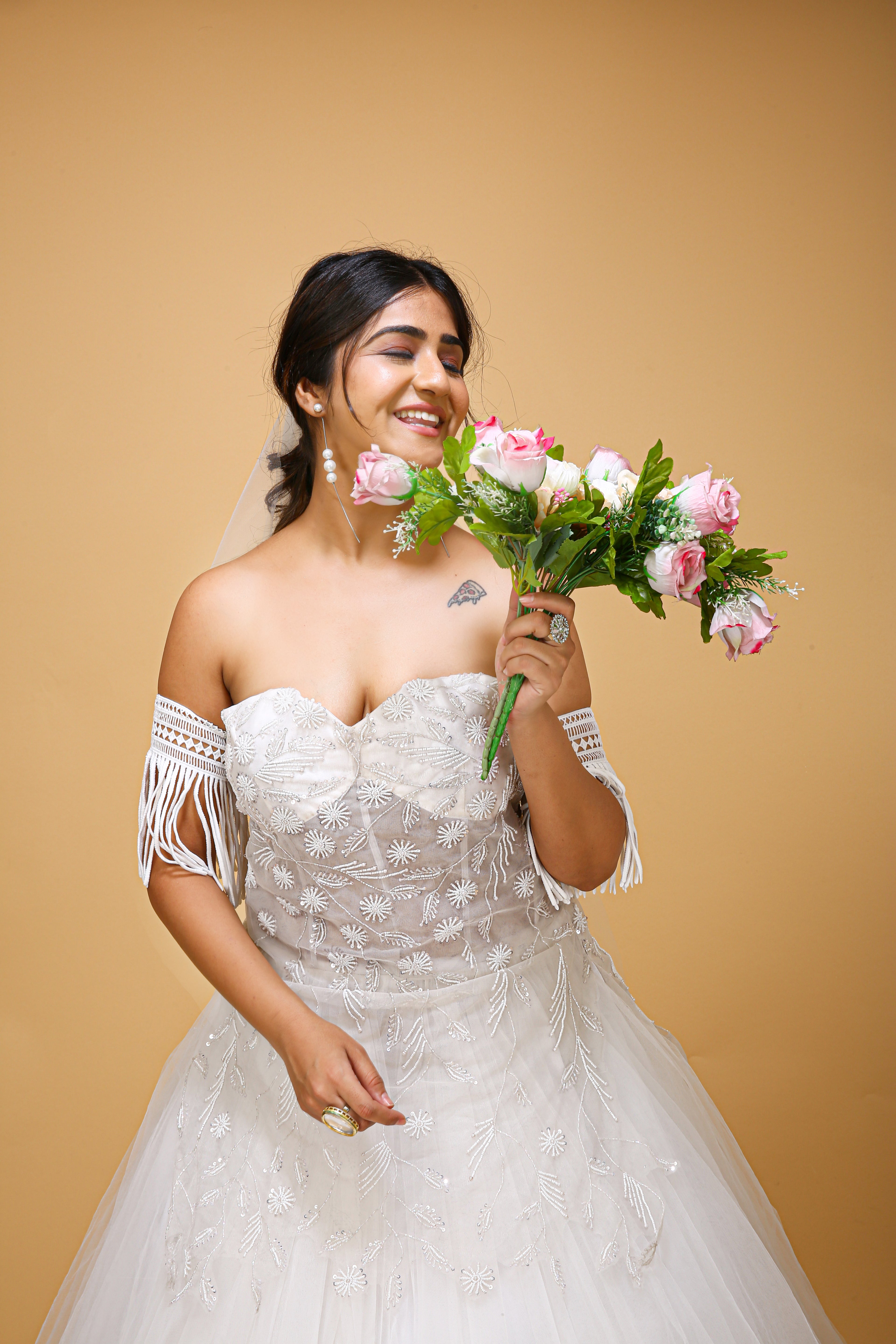 Princess Bridal Gown - top view