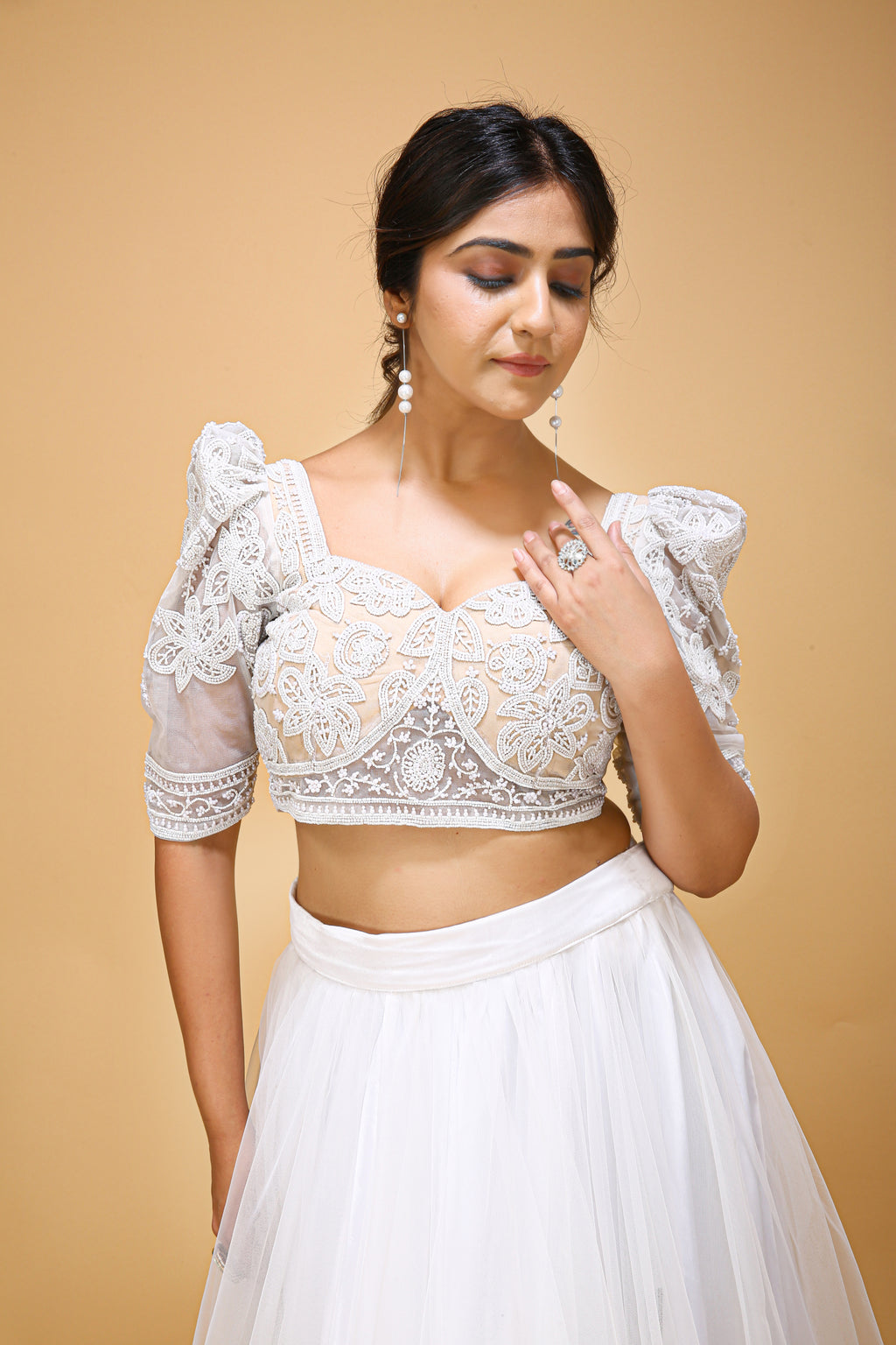 Crop Top Wedding Dress