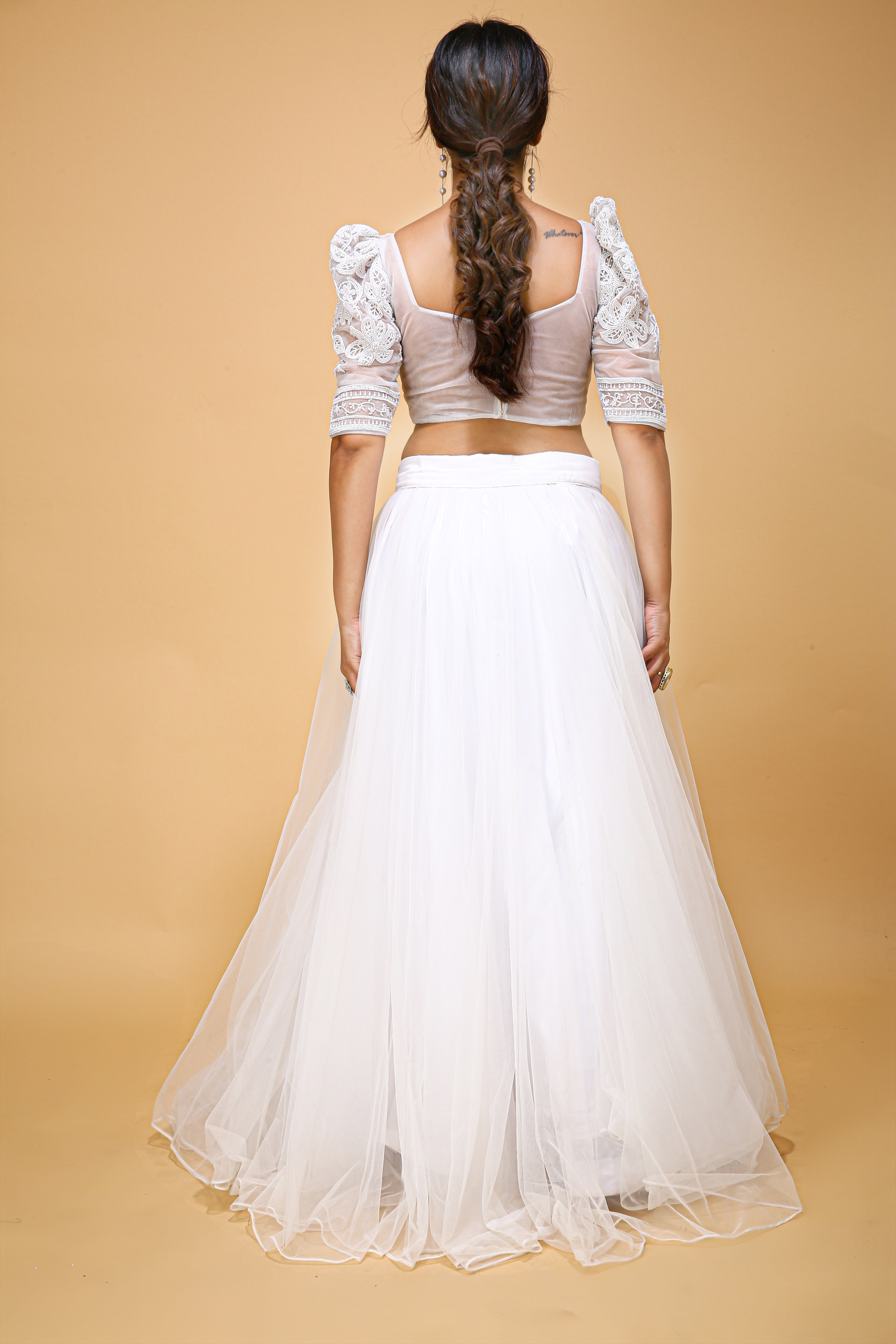 Crop Top Wedding Dress