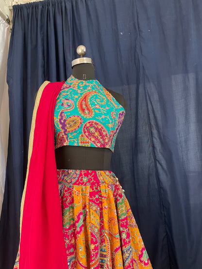 Mehendi and Haldi wear Lehenga
