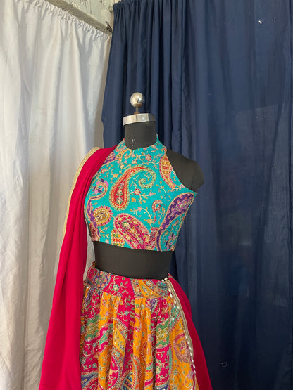 Mehendi and Haldi wear Lehenga