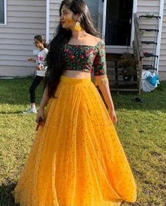 Yellow lengha Designer Wedding party wear chania choli for women Lehenga choli Blouse Dupattas Kid's lengha Function wear Indian style choli