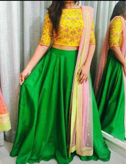 Lehnga Choli Dupatta Wedding Wear Traditional Skirt Top Indian Dress Custom measure Lehenga For Women & Girls Lenga for women Chania choli 3