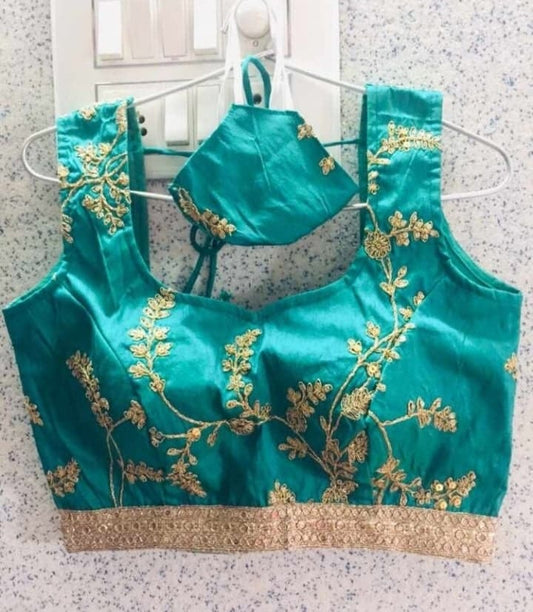 Heavy Blouse Readymade blouse Sleevless Blouse saree blouse sari blouse Designer blouse Embroidered blouse choli blouse party wear blouse 1