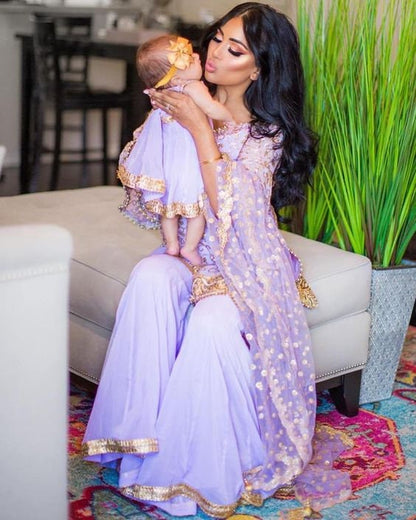 Light Purple Designer gown Lengha Sharara Indian Ethnic traditional wear Indian Suit Chania choli party wear Yellow dress Wedding wear 8