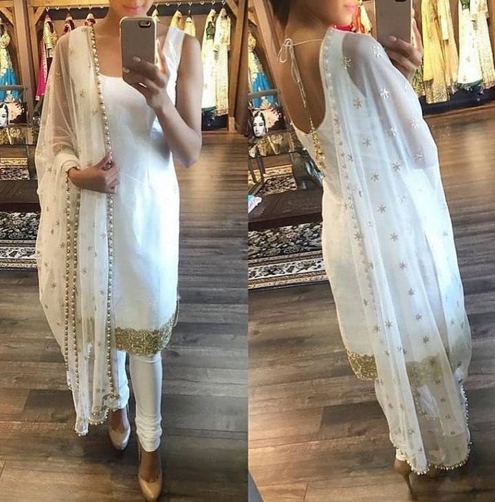 White designer gown lengha Sharara Indian ethnic traditional wear Indian Suit Chania choli Party wear Yellow dress Wedding wear Function 1