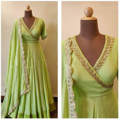 Parrot designer gown lengha Sharara Indian ethnic traditional wear Indian Suit Chania choli Party wear Gharara Wedding wear Shalwar kameez