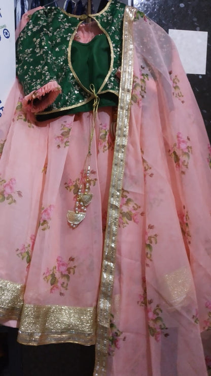 Pink lehenga choli Wedding wear chania choli Designer lenga choli for women exclusive party wear lengha indian traditional wear function