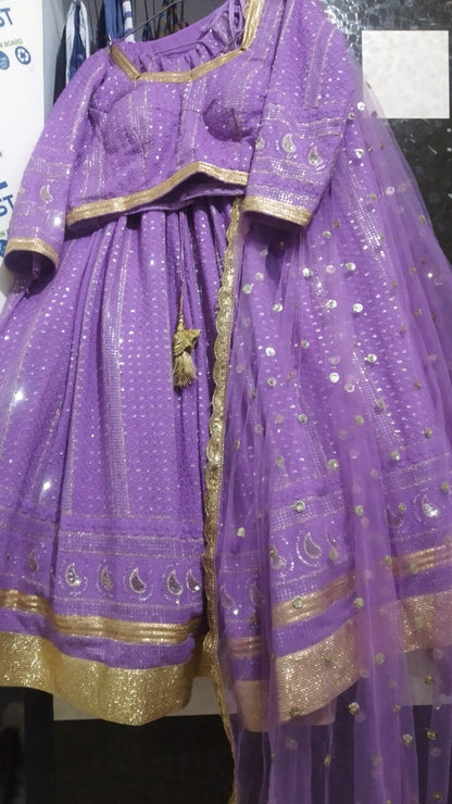 Purple lehenga choli lenga lehnga chaniya choli Function wear lehenga choli Wedding wear lengha for women indian ethnic wear full set sari