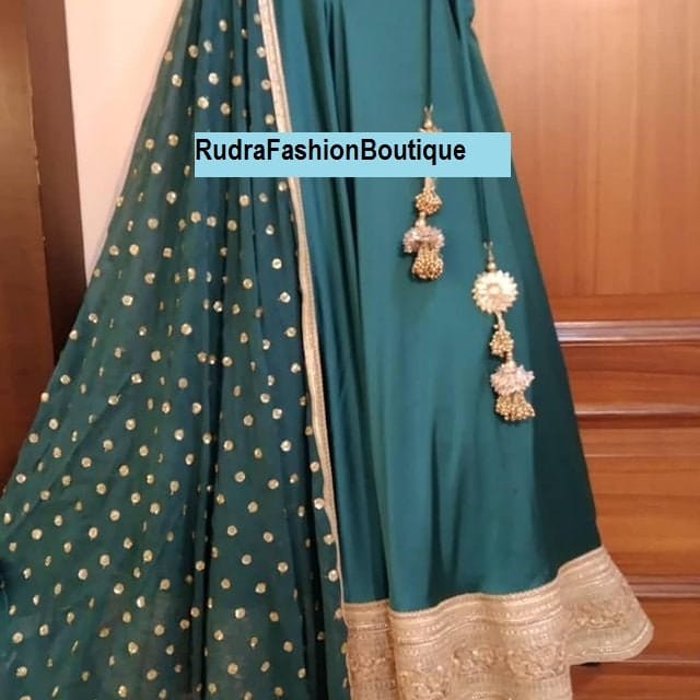 See Green lehenga choli lenga lehnga chaniya choli Function wear lehenga choli Wedding wear lengha for women indian ethnic wear full set 1