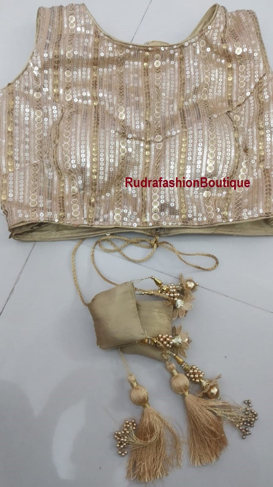 Readymade saree blouse for women party wear blouses Fancy saree blouse Golden Blouse Choli Blouse for lehenga Bollywood sari Crop top