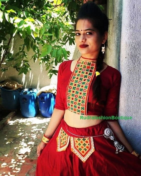 Red lehenga Custom Stiched Indian Designer Green Mirror Choli Net Dupatta Women Wedding Party wear Ethnic Dress Made to Measure Lenga choli