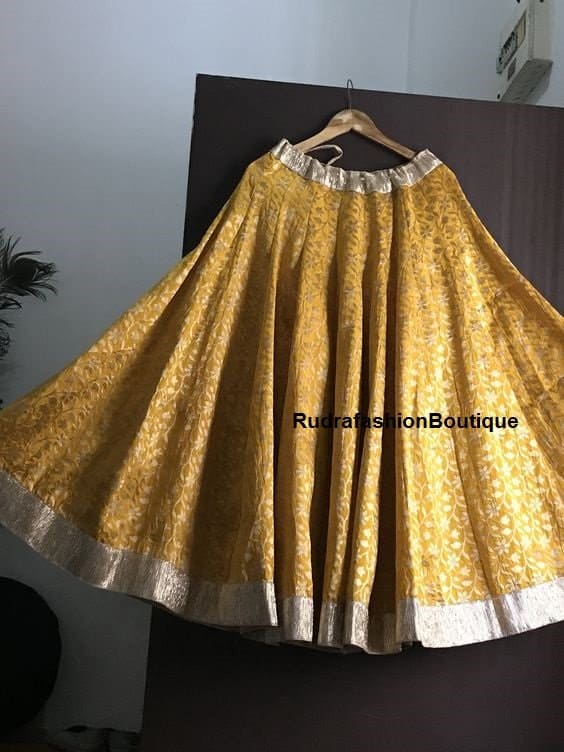 Yellow  lehenga choli Wedding wear chania choli Designer lenga choli for women exclusive party wear lengha indian traditional wear 2