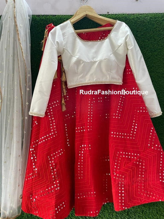 Red lehenga choli Wedding wear chania choli Dedigner lenga choli for women exclusive party wear lengha indian traditional wear function