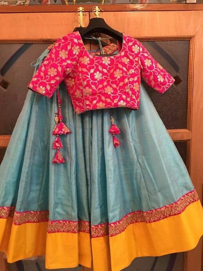 Blue Designer Lehenga choli with high Quality Embroidery work Wedding lehenga choli party wear Lehnga choli Indian women lengha skirt set 1