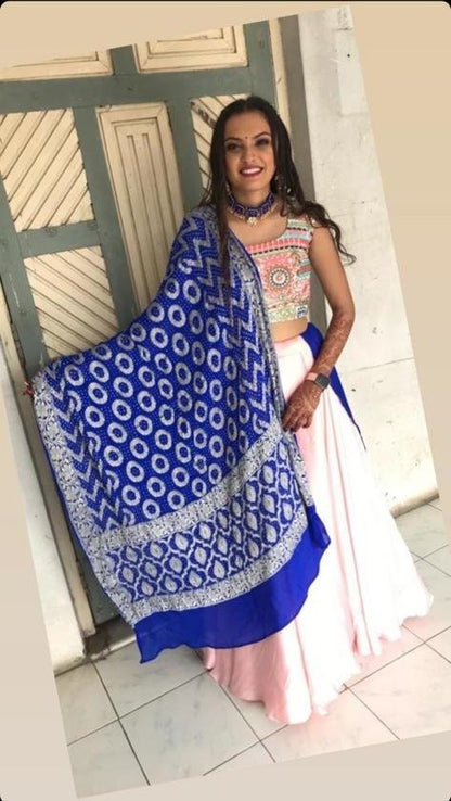 Chikenkari Blouse with net dupatta and Silk lehenga with gold trims Indian Lenhga Lenga Choli Indian Dress Anarkali Suit Lehengha choli sari