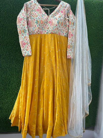 Yellow Designer gown Lengha Sharara Indian Ethnic traditional wear Indian Suit Chania choli party wear White dress Wedding wear Pakistani 1