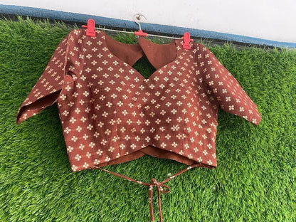Readymade saree blouse for women party wear blouses Fancy saree blouse Brown Blouse Choli Blouse for lehenga Bollywood sari CropTop choli